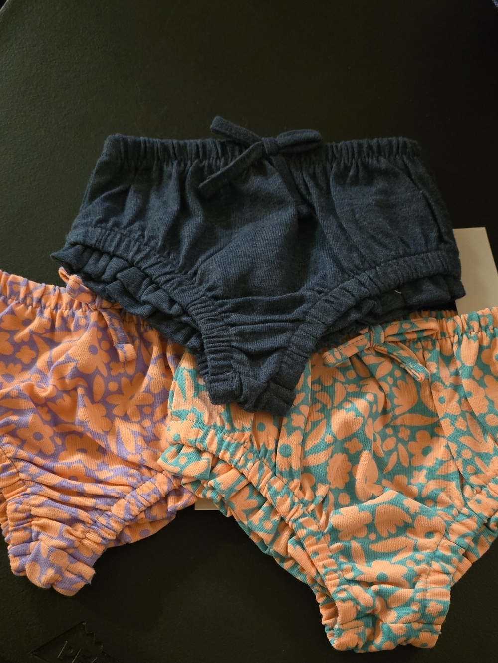 Bundle Of 3 Wonder Nation Baby Girl  Shorts,